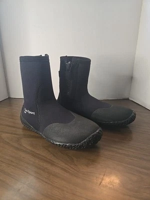 NeoSport Negro Neopreno Cremallera Alto 7MM Botas de Buceo Agua Fría Talla 7 Foto 1 de 4