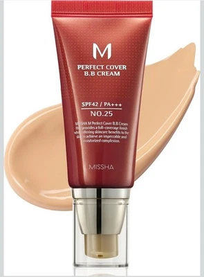 M Perfect Cover B.B Cream, SPF 42 PA+++, No. 25 Warm Beige, 1.7 oz (50 ml) - Image 1 of 4