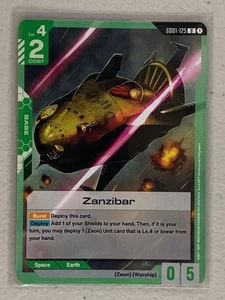 Zanzibar - GD01-125 U - Gundam Card Game GD01 Newtype Rising - Picture 1 of 1