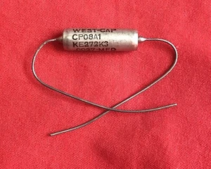 WEST-CAP .0027 uF 400V Vitamin Q PIO oil capacitor 10% tone cap audio grade NOS - Picture 1 of 4