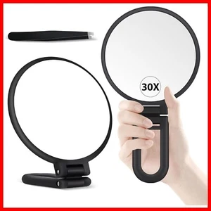 30X MAGNIFYING MAKEUP MIRROR Daylight Vanity Bathroom Travel Compact - Picture 1 of 8