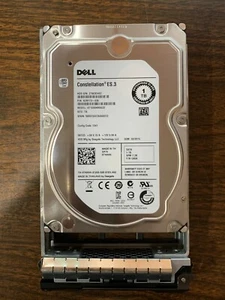 DELL T4XNN 0T4XNN 1TB 7.2K 6G 128MB 3.5" SATA Hard Drive ST1000NM0033 w/Caddy - Picture 1 of 1