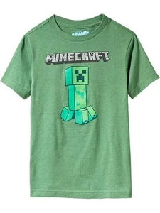 NUEVO CON ETIQUETAS ANTIGUA AZUL MARINO Minecraft Creeper Camiseta Camiseta Camiseta Prenda para el torso NUEVO Niños XL 14 16 - Imagen 1 de 1