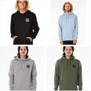 Rip Curl Men's Wettie Mono Hoodie Pull-over Fleece Sweatshirt Surf Jumper S-3XL - Picture 1 of 32
