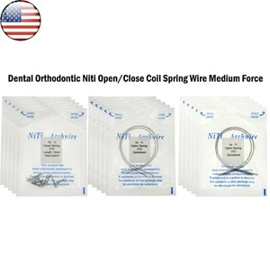 US Dental Orthodontic Niti Open/Close Coil Spring Wire Medium Force - Picture 1 of 20