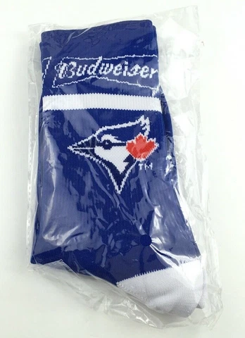 BUDWEISER Toronto Blue Jays Socks One Size Promo Baseball Cover