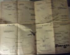Comet Struct o speed plan Beechcraft Bonanza 16" Wingspan 1951 Gas Control Line