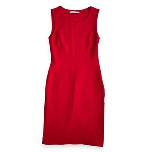 Penny Black Sleeveless Jersey Dress - Red - Size S - Picture 1 of 7