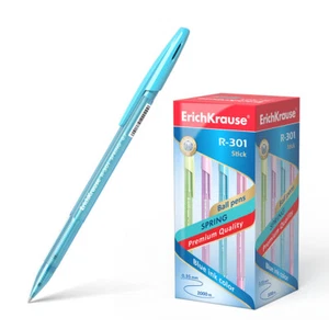 Kugelschreiber R-301 Spring Stick 0.7 Plastik Standardmine 50er Pack Tinte blau - Bild 1 von 6