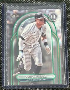 2024 Topps Tribute Aaron Judge Green Refractor /99 #38 New York Yankees