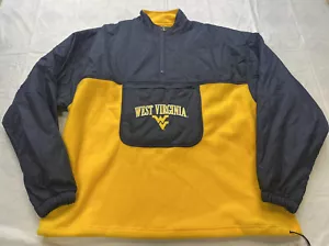 Vintage CHAMPION West Virginia University WVU Fleece Jacket Size XL Mountaineers - Picture 1 of 6