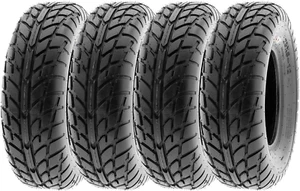 Pair of 4 Sunf 25X10-12 25X10X12 Hardpack Race Sport ATV UTV Tire 6 PR A021 - Picture 1 of 11