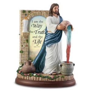 Bradfor Exchange Thomas Kinkade I Am The Life #2 Miracles of Christ Sculpture 8" - Picture 1 of 1