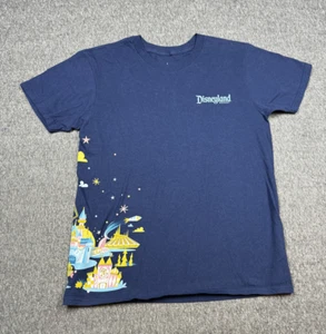 Disney Land Resort T Shirt Women’s Size Small Navy Wrap Around Print 100% Cotton - Picture 1 of 10