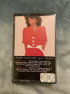 LINDA RONSTADT GET CLOSER ASYLUM RECORDS 60185-4 CASSETTE 1982 ORIGINAL CASE - Picture 1 of 6