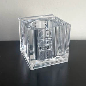 GUZZINI Lucite Acrylic Perpetual Calendar Organizer Fabio Manlio Ciocca - Picture 1 of 10