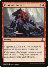 FOIL Press into Service | MtG Magic Oath of the Gatewatch | English | Near Mint