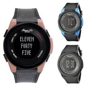 Watch KENNETH COLE CONNECT Smartphone Notifications Silicone Black Rose Digital - Picture 1 of 14