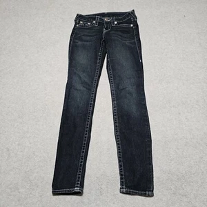 True Religion Jeans Womens 25 Legging Blue Low Rise - Picture 1 of 18
