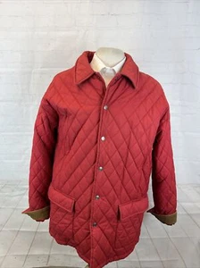 FALL/WINTER Hickey Freeman Women's Red Solid Quilted Coat SIZE L $695 - Picture 1 of 11