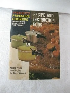 1971 Presto Pressure Cooker Instruction And Cooking Time Tables Recipe Book Vtg - Picture 1 of 4