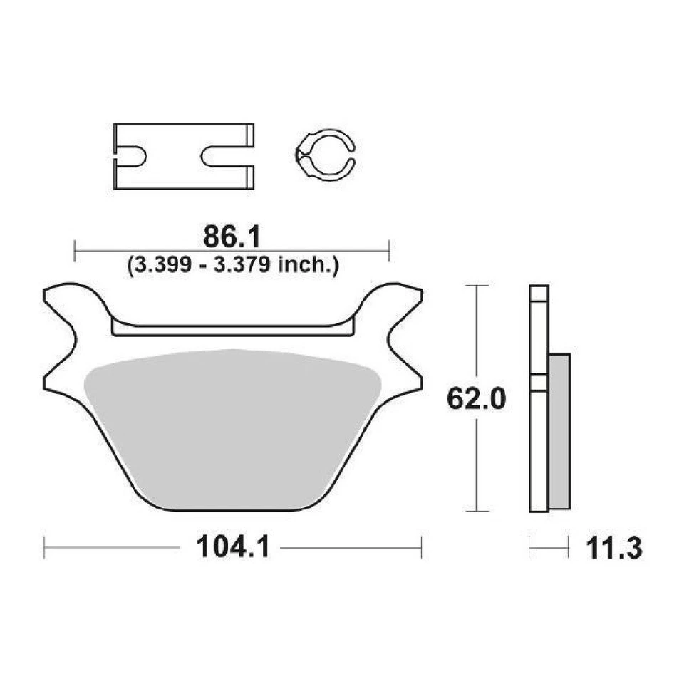 SBS 669LS Pastiglie freno posteriori BUELL RS 1200 CC 93 - Immagine 1 di 1
