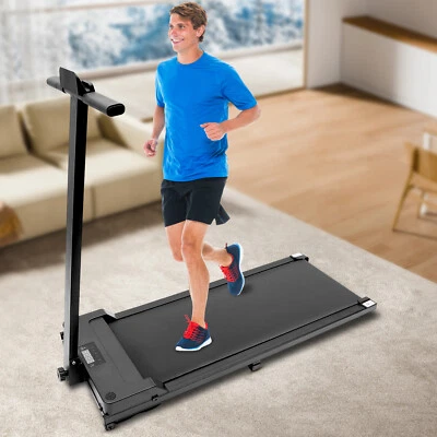 1-6km/h Electric Treadmill Flat Treadmill Fitness Walking Pad Treadmill - Image 1 of 4