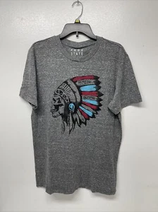 NWT Aeropostale Free State Men's Graphic Short Sleeve T-shirt Grey Htr Size M - Picture 1 of 5