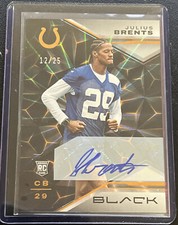2023 PANINI BLACK FOOTBALL - Julius Brents RC ROOKIE AUTO 1/25 Colts