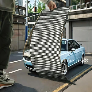 Parrilla universal de malla de panal de plástico para parachoques de coche red ventilación parrilla de carreras negra Reino Unido - Imagen 1 de 6