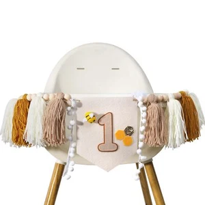Bee Fringe 1st Birthday High Chair Banner - Bee 1st Birthday Party Decoration... - Picture 1 of 8