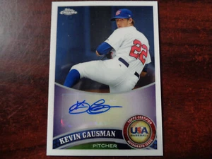 2011 Topps Chrome Kevin Gausman AUTOGRAFO #USABB7 Rookie Card-BLUE JAYS - Foto 1 di 1