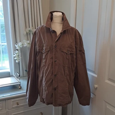 Chaqueta estilo militar/campo roto de algodón marrón claro J.Crew para hombre S-LG Foto 1 de 4