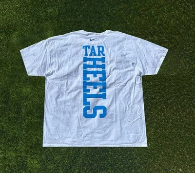 Vintage 1990s UNC North Carolina Tarheels Nike Logo  White T-Shirt Mens Size 2XL - Image 1 of 4
