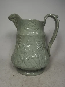 Antique ? Vintage Relief Molded Jug - Robinson Crusoe Scene - Picture 1 of 12