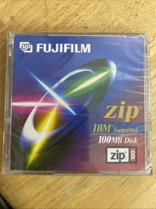 Fujifilm 100MB IBM Formattato ZIP DISK - NUOVO SIGILLATO - Foto 1 di 3