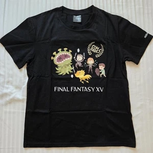 Final Fantasy XV T-Shirt COMRADES L Size Square Enix Cafe Japan Exclusive FFXV - Picture 1 of 7