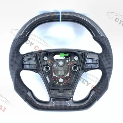 Custom Carbon Fiber Steering Wheel for Volvo S40 V50 C30 C70 2004-2013 with trim - Image 1 of 4