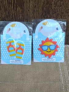 Neu in Verpackung Menge 2 Jumbo Charms für Strandtasche - Bild 1 von 2