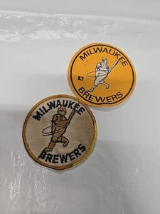 Lote de pegatinas vintage de 3" de parche de béisbol bordado de los Milwaukee Brewers MLB - Imagen 1 de 9