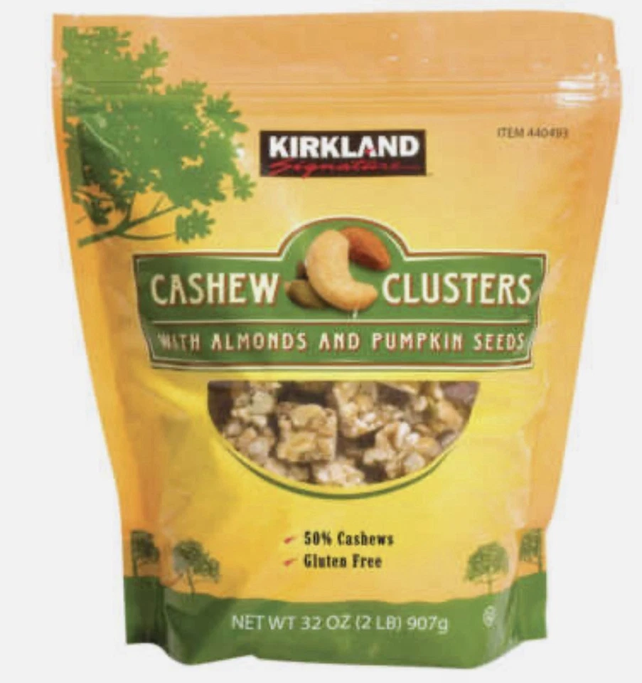 Kirkland Signature Cashew Clusters with Almonds & Pumpkin Seeds 32Oz EXP 01/2026 - Image 1 of 1