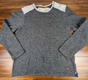 Tommy Bahama Hombre Grande Pullover Cuello Redondo Sudadera Salón Gris - Imagen 1 de 8
