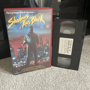 Shadows Run Black VHS Big Box Sample Dealer Rental TBC Cert Rare ⭐️ - Picture 1 of 7
