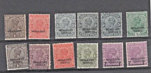 India 1926 Low Value 3 Pies- 4Annas OverPrinted Patiala State M/M - Picture 1 of 1