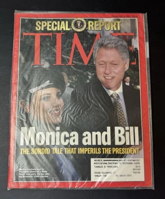 Time Magazine Special Report Monica & Bill February 2, 1998 High Grade - Sealed - Image 1 of 2