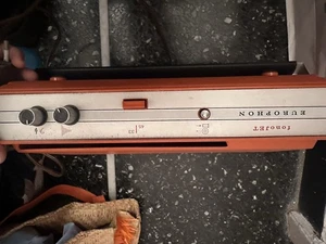 Mangiadischi Vintage Fonojet Europhon Anni 70 Funzionante - Foto 1 di 3