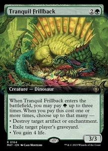 MTG TRANQUIL FRILLBACK 164 EXC - DORSOFRANGIATO TRANQUILLO - MAT X EN - MAGIC - Picture 1 of 1