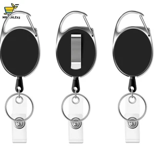 Schlüsselanhänger Ausziehbar, 3 Stück Einziehbarer Schlüsselband Retractable ... - Bild 1 von 9