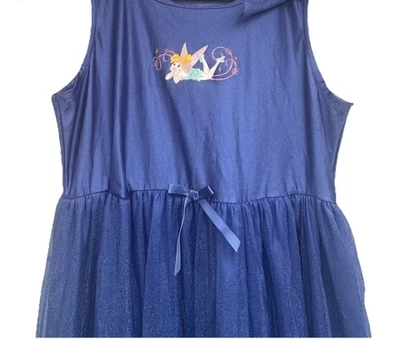 Vestido Pijama Vintage Disney Store Tinker Belle Púrpura Niñas Talla Grande Foto 1 de 4