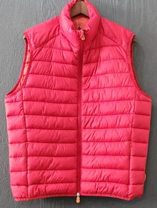 Chaleco acolchado de invierno con cremallera completa rojo ultra claro talla mediana para hombre de SAVE THE DUCK - Imagen 1 de 13